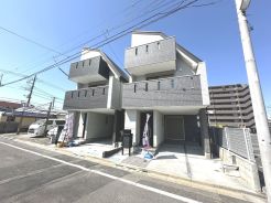 区画整理されたきれいな街並み(2025年3月21日撮影)
