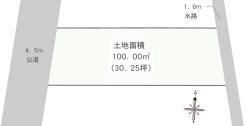 土地面積はゆとりの３０坪