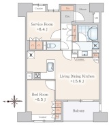 ＬＤＫ１５．６帖の２部屋+ＬＤＫ