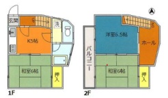 現況間取図
昭和56年4月築　建物面積：57.02平米