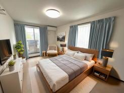 全居室２面採光の明るい室内。光を採り込むために計算された設計となっています。陽当りの良さを是非現地でご体感ください！※ＡＩによる画像生成済み

