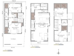 <3号地 建物参考プラン>
建物価格:2,200万円
建物面積:127.15平米
間取り:4LDK
