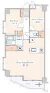 LDKは17.6帖と広々、角部屋につき採光良好!