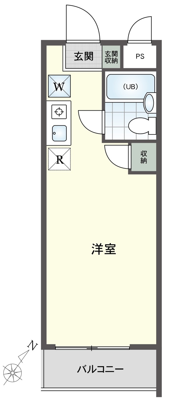 専有面積１７．６９平米